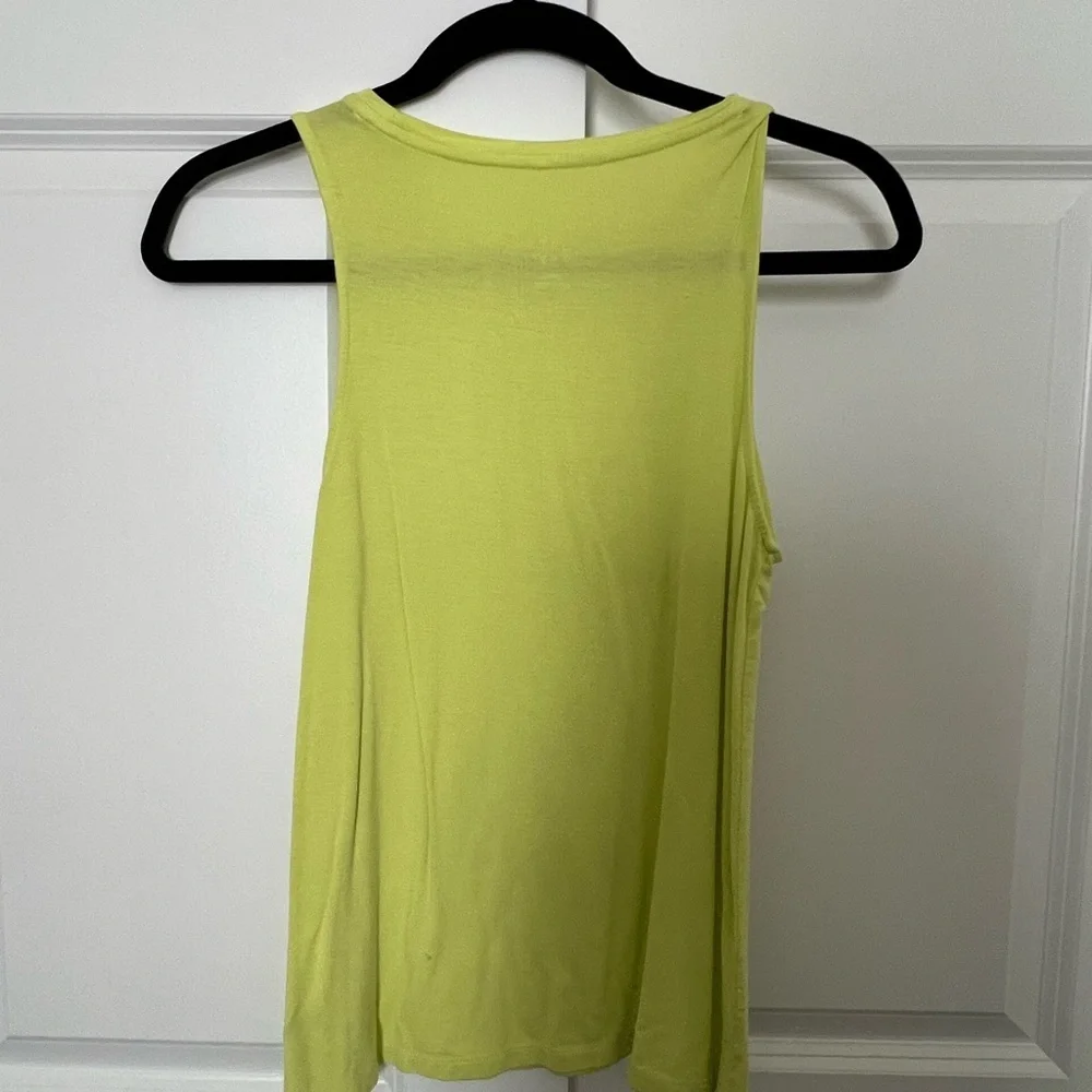 a new day Neon Green Tank Top - Picture 2 of 3